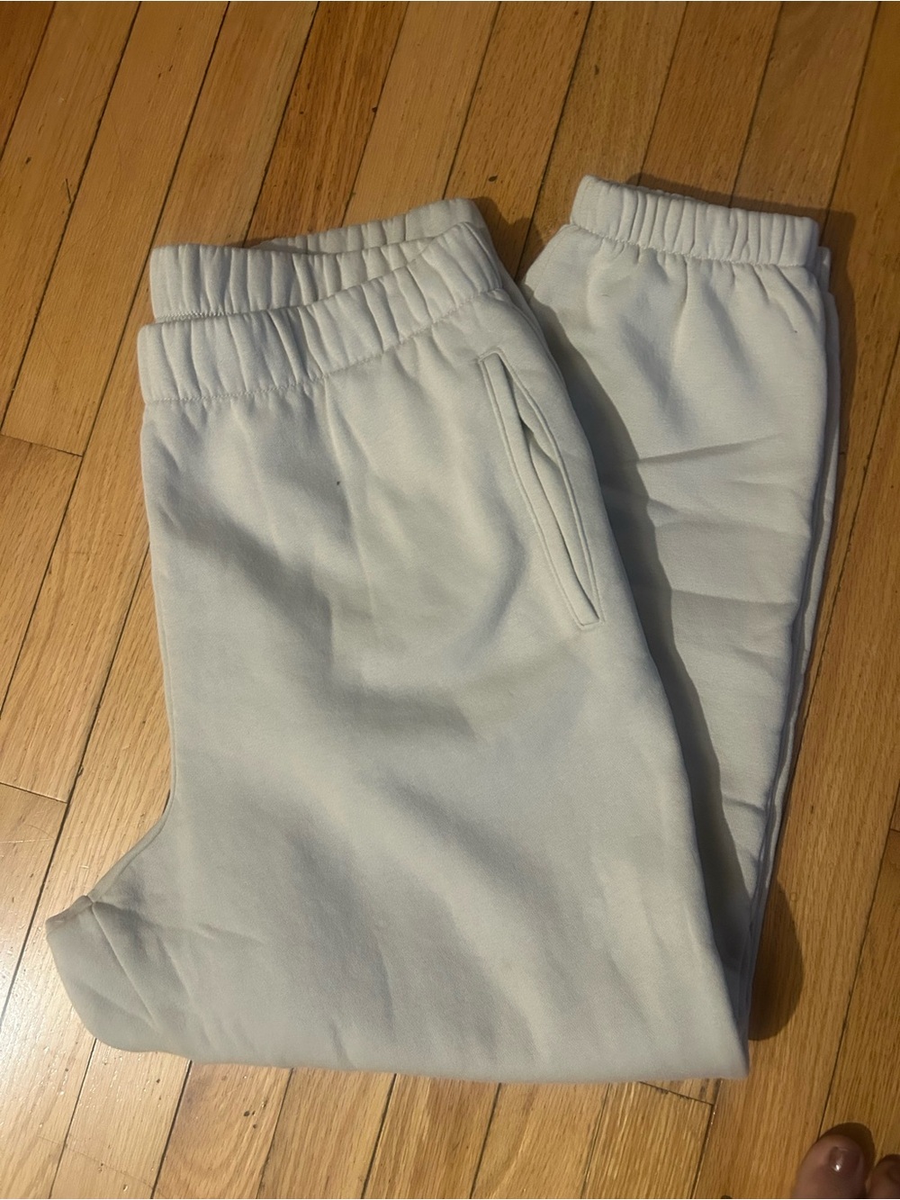 Men Cream Fleece Jogger Pants - Comfortable Everyday Bottoms